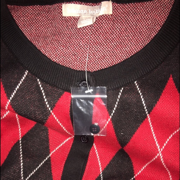 Argyle Long sleeve Sweater Plus SZ 2X 26-28 - Picture 1 of 2